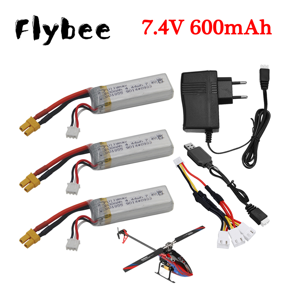 7,4 В 600 мАч Lipo аккумулятор – обзор и цена Rc Helicopter Charger